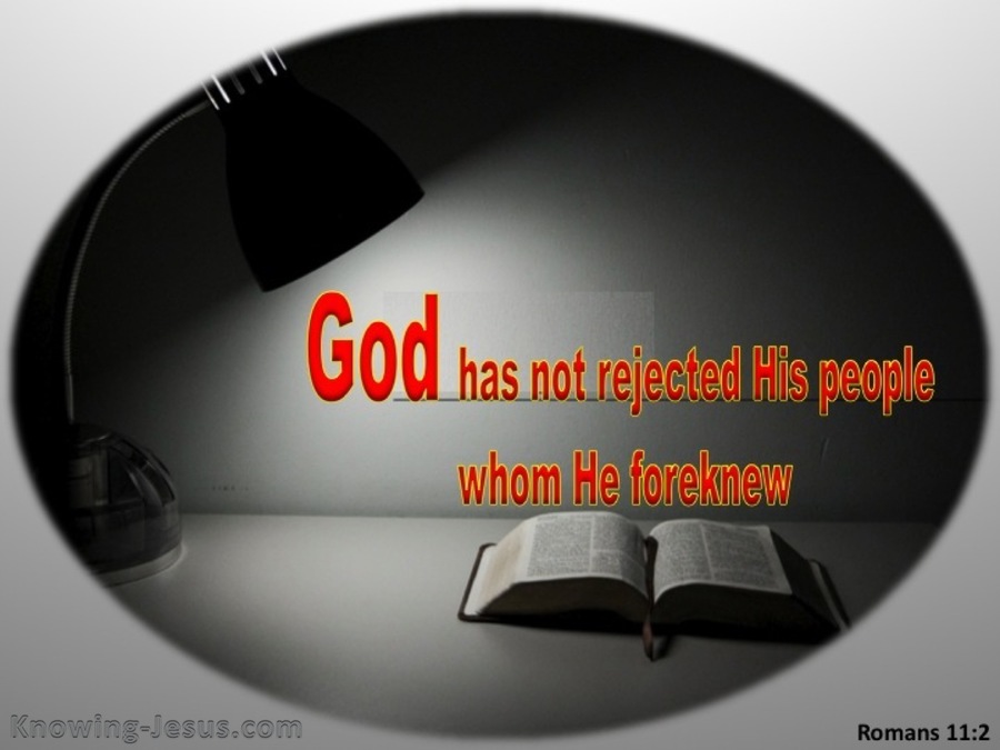 Romans 11:2 God Has Not Rejected His People (orange)